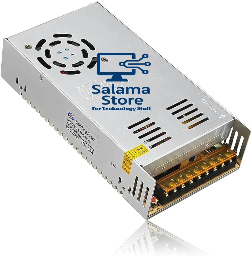 منظم طاقة 12 فولت / 10 امبير لكاميرات المراقبه